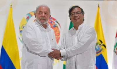 Luiz Inácio Lula da Silva y Gustavo Petro.