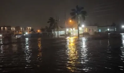 Inundaciones por 'Milton'.