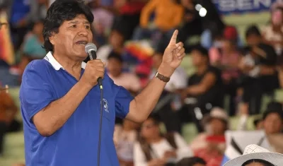 Evo Morales, expresidente de Bolivia.