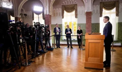 El presidente del Comité noruego del Nobel, Jorgen Watne Frydnes.