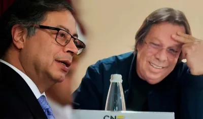 Gustavo Petro y César Lorduy.