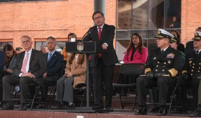 El Presidente Gustavo Petro en el Día de los Veteranos.
