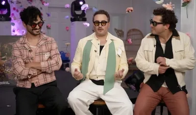 Julio Ramírez, Jesús Navarro y Gilberto 'Bibi' Marín, integrantes de la banda. 