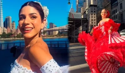 Alexsandra Estarita, Reina del carnaval de la 44 y Tatiana Angulo Fernández De Castro, Reina del Carnaval de Barranquilla. 
