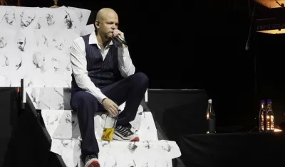 El cantante puertorriqueño Residente en el Movistar Arena.