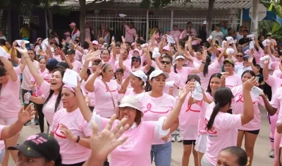 La rumbaterapia realizada en el barrio Villa Merly de Soledad. 