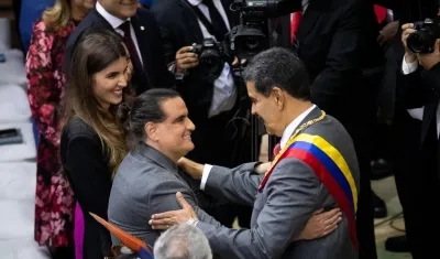 Alex Saab y Nicolás Maduro.
