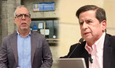 Alfredo Saade y el ministro del Interior, Juan Fernando Cristo.