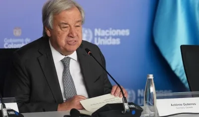 Secretario General de Naciones Unidas, António Guterres. 