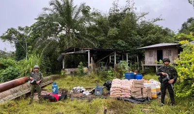 Lugar donde fue hallado el semisumergible.