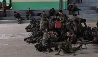 Los soldados que permanecen retenidos en el Cauca. 