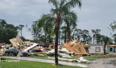 Daños en el condado de St. Lucie.