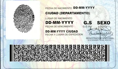 Tarjeta de identidad.