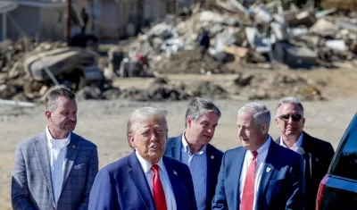 Donald Trump en Swannanoa, Carolina del Norte.