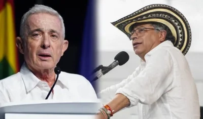 Álvaro Uribe y Gustavo Petro.