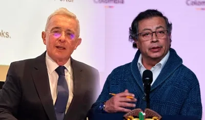 Álvaro Uribe y Gustavo Petro.