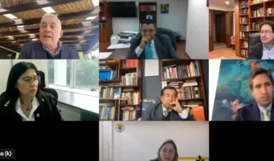 Audiencia contra Álvaro Uribe.