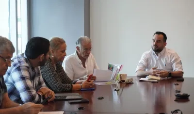 El Gobernador Eduardo Verano y el agente interventor Edwin Palma.