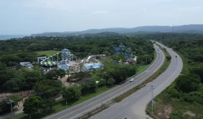 Aspecto de la Vía al Mar. 