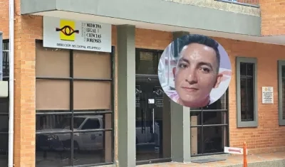 Medicina Legal y rostro de Andrés Felipe Salas.