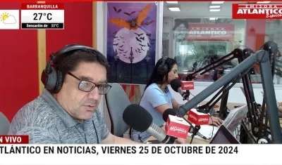 Harold Yanes, en el estudio Atlántico en Noticias.