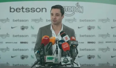 Sebastián Arango, presidente del Atlético Nacional. 