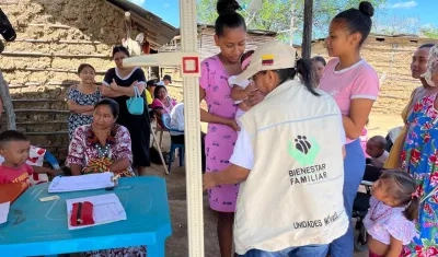 Imagen de la atención en La Guajira.