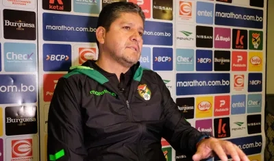 Óscar Villegas, entrenador de la selección boliviana.
