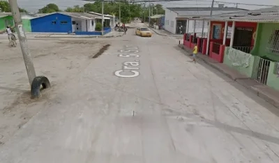 Barrio Miraflores donde se registró el crimen. 
