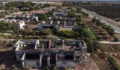 Viviendas en Gaza afectadas por los ataques.