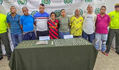 Presuntos expendedores de estupefacientes con injerencia en zona norte de Barranquilla.