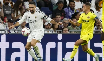 Dani Carvajal durante el partido del sábado contra el Villarreal. 