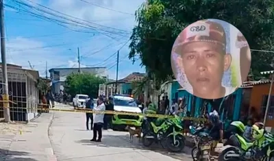 Lugar donde fue asesinado Yeison.  