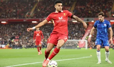 El colombiano Luis Díaz ingresó en el minuto 66 por Cody Gakpo.