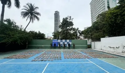 Estupefaciente incautado. 