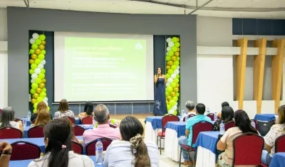 Adriana Pinillos, durante el evento. 