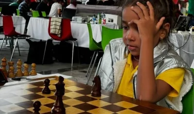Nayade Ortiz Salcedo, ajedrecista barranquillera. 