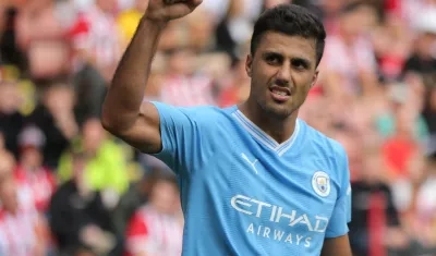 Rodrigo Hernández, mediocampista español del Manchester City.