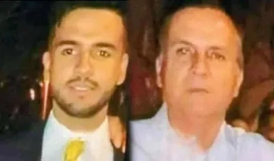 Luis Fernando Arévalo y su padre Fernando Arévalo. 