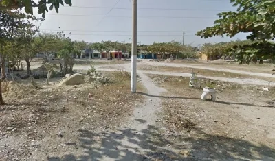 Sector aledaño donde se registró el crimen. 