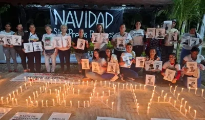 Vigilia por presos políticos.