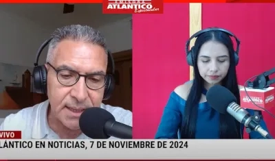 Jorge Cura / Lorena Lamilla, en el estudio Atlántico en Noticias.