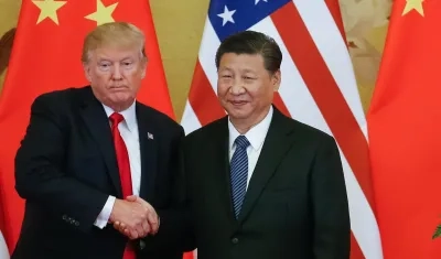 Imagen de 2017 del entonces presidente estadounidense, Donald J. Trump, y el presidente chino, Xi Jinping. 