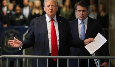 Donald Trump en la Corte Suprema del Estado de Nueva York.