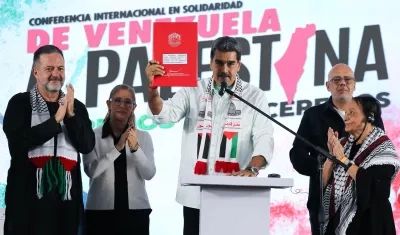 Nicolás Maduro durante acto de Gobierno en Caracas.