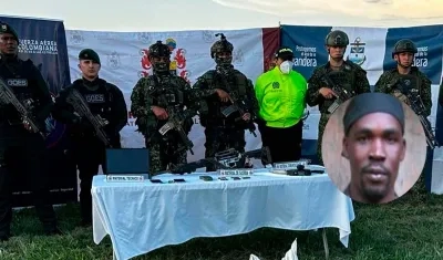 Alias 'Modesto', presunto cabecilla abatido por las Fuerzas Militares en el Valle del Cauca. 