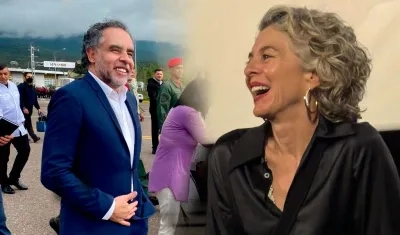 Armando Benedetti y Margarita Rosa De Francisco.