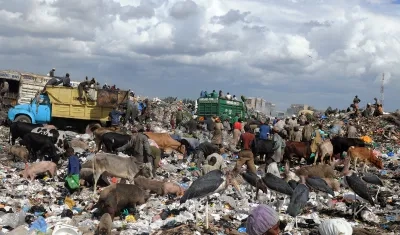 Vertedero de basura. 