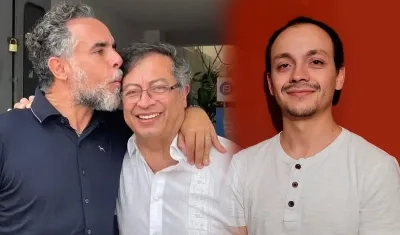 Armando Benedetti, Gustavo Petro y Andrés Petro.