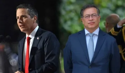 Bernie Moreno y Gustavo Petro.